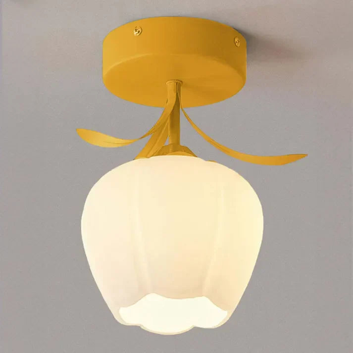 MiniFlorale Plafondlamp - Luxe Mini Hanglamp voor Tijdloze Sfeer