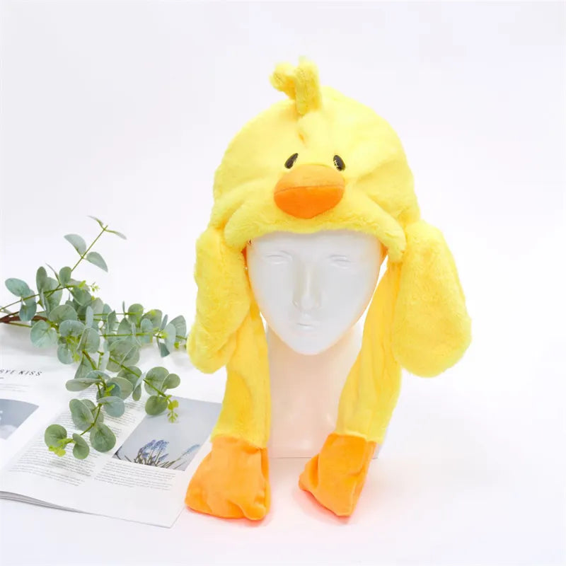 BunnyBounce Hat – Schattige Muts met Beweegbare Oortjes