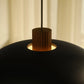Aurelio Design Light – Zwarte Houten Hanglamp E27