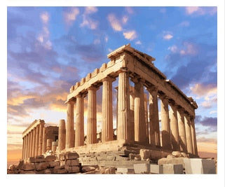 Stad portret (Schilderen op nummer)