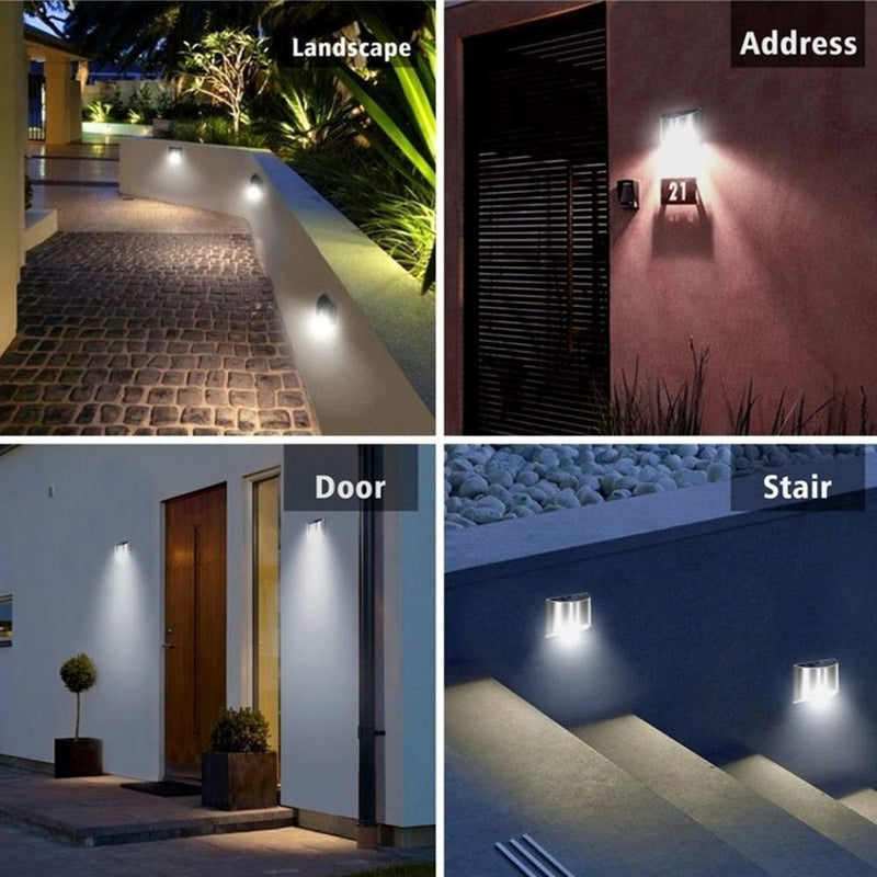 Draadloze LED Solar Wandlampen Deluxe - Creëer de perfecte sfeer in jouw tuin!