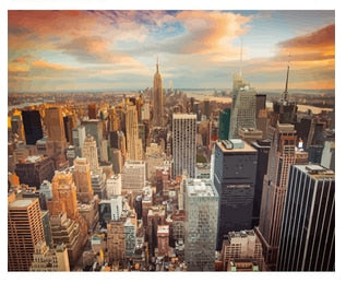 Stad portret (Schilderen op nummer)