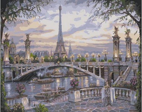 Stad portret (Schilderen op nummer)