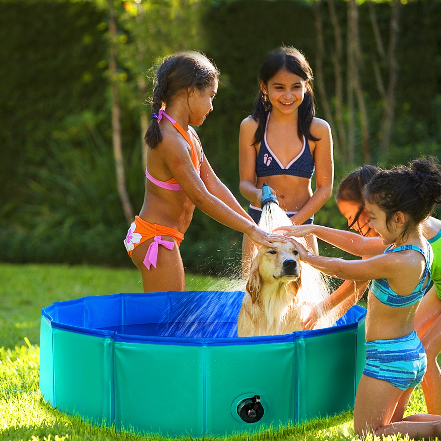 PetPool™ Opvouwbare zwembad voor dieren en kinderen - Neem de verkoeling overal mee!