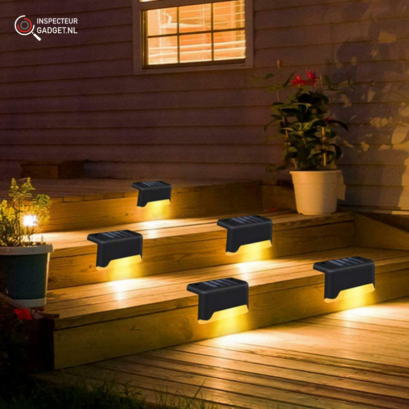 Draadloze LED Solar Muurlampen Deluxe - Creëer de perfecte sfeer in jouw tuin!