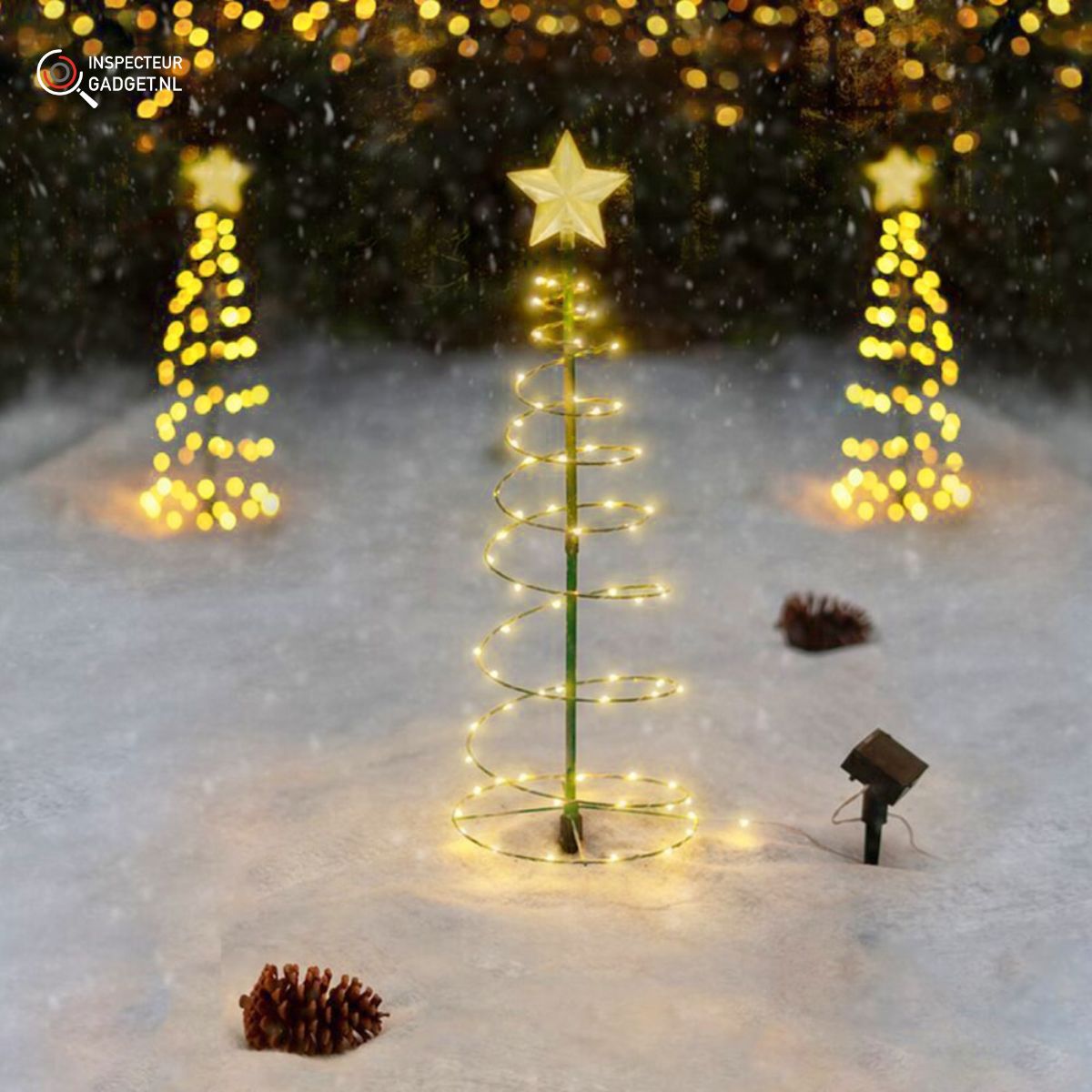 Draadloze Solar Kerstboom - Creëer de perfecte Kerstsfeer in jouw tuin!