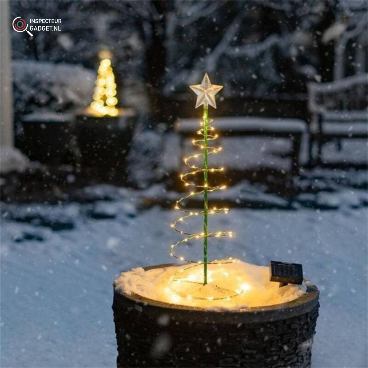 Draadloze Solar Kerstboom - Creëer de perfecte Kerstsfeer in jouw tuin!