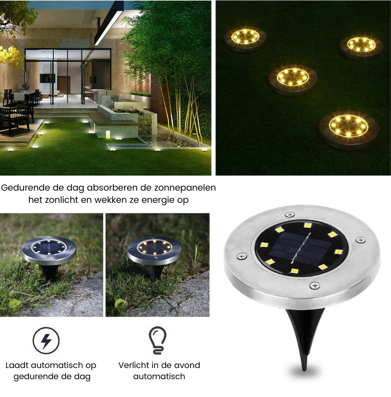 Draadloze LED Solar Tuinlampen Pro - Creëer de perfecte sfeer in jouw tuin!