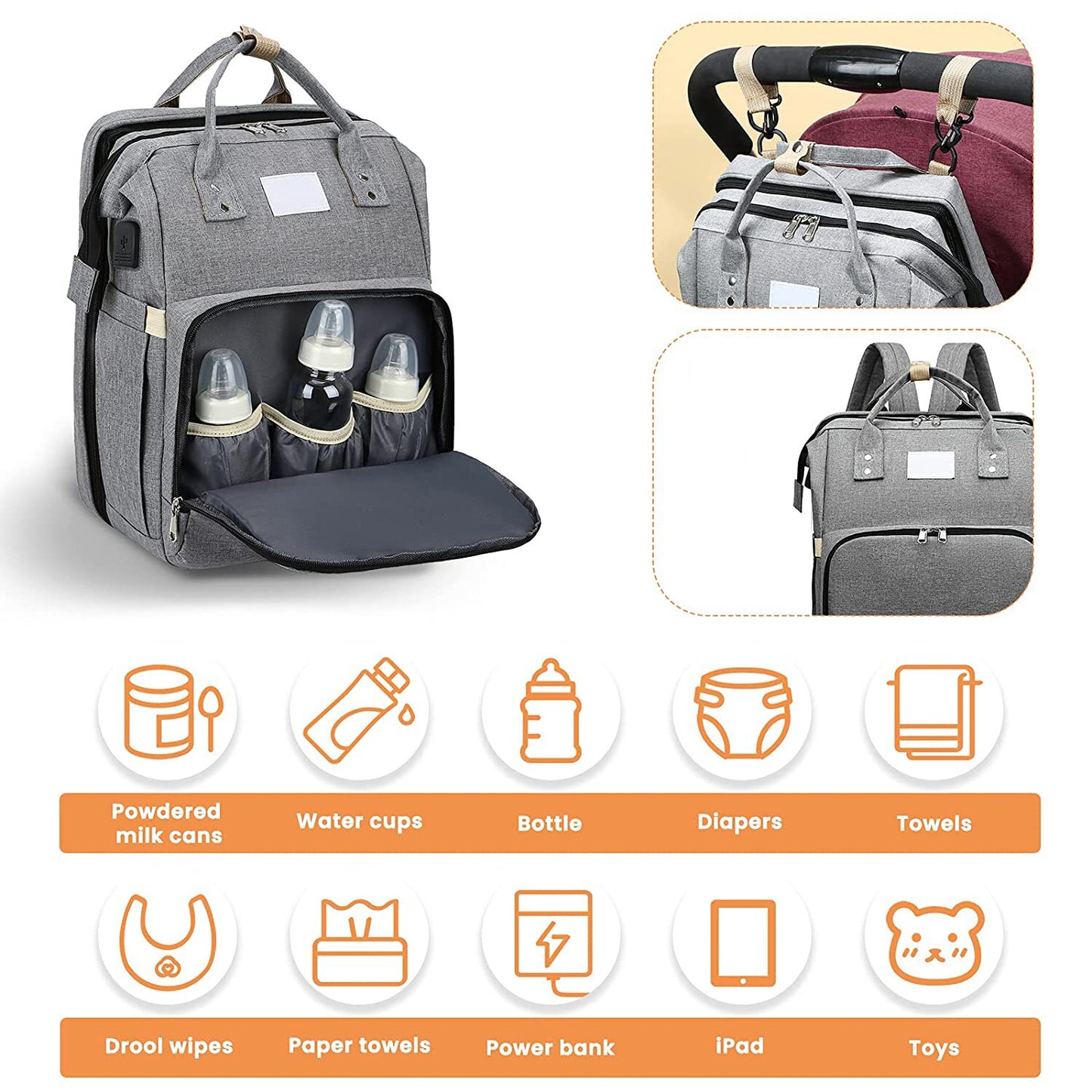 Alles-in-één Smart Mama Luiertas